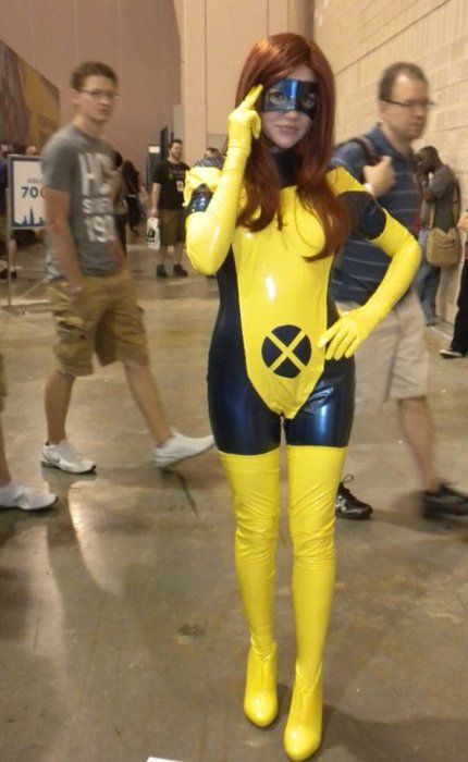 X- Men Jean Grey Cosplay Costume PVC Catsuits